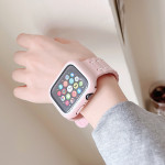 Iwatch Strap Silicone Strap Set Applewatch7SE8 Watch Protection Case