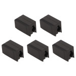 5Pcs Extruder Hotend Cover Black Silicone Anti Stick Stable Heater Block Cover for Bambu Lab X1 Carbon P1P 