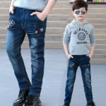 Boys' Jeans Spring And Autumn Models 2021 New Pants, Big Children's Spring Models, Boys Trendy, Children's Clothing Casual Pants Trendy