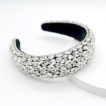 Ladies Fashion Wide Brim Rhinestone Headband