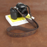 Embroidered camera strap