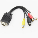 VGA To S Terminal Cable 3RCA, VGA To AV Cable, VGA TO VGA Cable