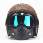 Four Season Vintage Helmet Leather Personality