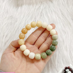 Natural White Jade Bodhi Bracelet