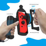 Plastic Game Console Controller Holder Fishing Rod Shaped Handle Grips Accessories