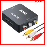 1080P Hdmi To Rca Av Converter Composite Cvbs Audio Video Adapter