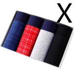 4pcs Set Boxer Shorts Soft For Men's Panties