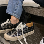 Leopard Print Canvas Shoes All-match Niche Sneakers Women