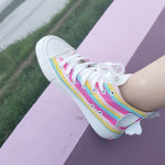 Angel Rainbow Canvas Shoes Women's Hyuna Style Shoes