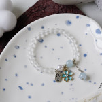 Women's Fashion Pearl And Crystal Beaded Bracelet