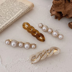 Korean Wild Chain Pearl Hairpin Combination