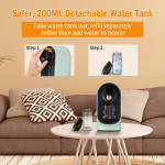 Space Heater, Portable Electric Heater With Humidifier Function, Ceramic Room Small Heater, For Office Desk Bedroom Indoor. Prohibited For Sale On Amazon