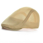 Mesh Adjustable Newsboy Beret Ivy Flat Cap