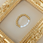 Women's Fashion Natural Shell Pearl Ring