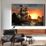 Living Room Canvas Painting Core Spray Hanging Rimless Porch Decorative Painting