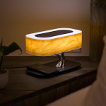 Creative Tree Light Table Lamp Bluetooth-Compatiable Music Speaker Bedside Light Dimmable Phone Wireless Charging Desk Lights