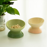 Ceramic Cat Bowl Anti-overturn Protection Cervical Vertebra