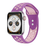 Two Tone Double Nails Round Hole Silicone Strap Sport Style