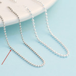 S925 Silver Fashion Ball Bead Chain All-matching