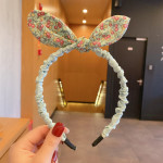 Net Red Children's Bow Hair Band Female Summer Headband Cute Baby Cloth Hairpin