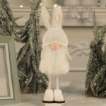 Holiday Gift Cute Rabbit Ears Standing Posture Faceless Doll Decorative Ornaments