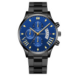 Fashion Calendar Steel Band Quartz Men's Watch