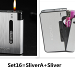 Aluminum alloy flame automatic cigarette case