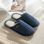 Cotton Slippers Autumn And Winter Room Inner Velvet Couple Platform Plus Non-slip Warm Cotton Shoes