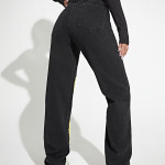 Women's High Waist Denim Trousers