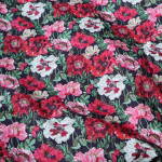 Romantic Saffron Plush Cotton Printed Fabric