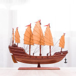 Shaoxing Wusheng Ship Zheng He Treasure Ship Red Ship Ancient Ship Model Water Town Ship Ancient Ship Model