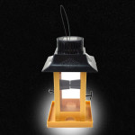 Hook type solar lamp bird feeder