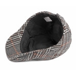 Men's British Vintage Check Woolen Duck Tongue Beret