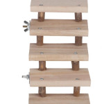 Log stairs pet toy