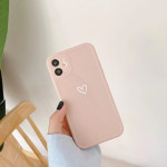 Couples Love Suitable For Iphone14 Phone Case SE, 13 Solid Color 12, XsMax Soft Case