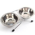 Stainless Steel Bowl For Pet Non Slip Band Bracket