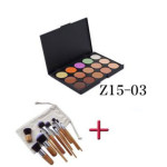 11 Unids Manija Cepillos 15 Color Antiojeras Neutral Paletas Contorno Crema Kit Cara Cosmetica Eyeshadow Cosmeticos Smrp