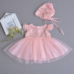 The 2021 Summer Baby Baby Princess Dress Dress Lightweight Breathable Mesh Lace Dress Moon Age