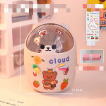 Desktop Trash Can Desk Organizer Bucket Office Mini Bear Trash Can