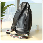 Genuine Leather Men's Chest Bag One-shoulder Leisure Sports