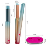 Rechargeable Wireless Hair Curler Cross-border Electric Splint Curling Iron 2 In 1 Dual Use