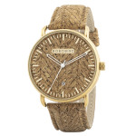 Cork Grain Couple Watch Fashion Casual Wood Grain Watch