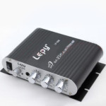 Le Pai LP-838 car home 12V computer amplifier 2.1 channel with subwoofer adjustment small amplifier