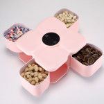 Exquisite Smart Candy Box White Dried Fruit Box Separated Smart Candy Box