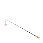 Funny Cat Stick Long Rod Gnawing Feather Retractable