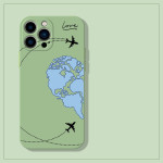 Aircraft Illustrator Suitable For 4 Phone Case I13promax Cute 12 Liquid Silicone 11 Soft Shell