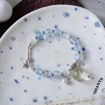 Women's Fashion Pearl And Crystal Beaded Bracelet