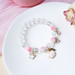 Women's Fashion Temperament Cute Cat Crystal Beads String