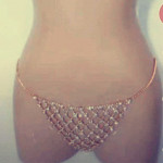 Sun Claw Chain Mesh Rhinestone Breast Chain Body Chain Set