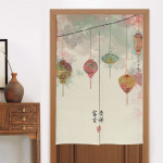 Home Kitchen Bedroom Partition Chinese Style Cloth Curtain